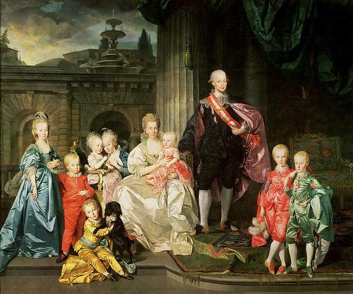 Johann Zoffany Grand Duke Pietro Leopoldo of Tuscany with his Family oil painting image